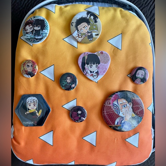 Black Demon Slayer Ita Bag with Accessories - Picture 2 of 6